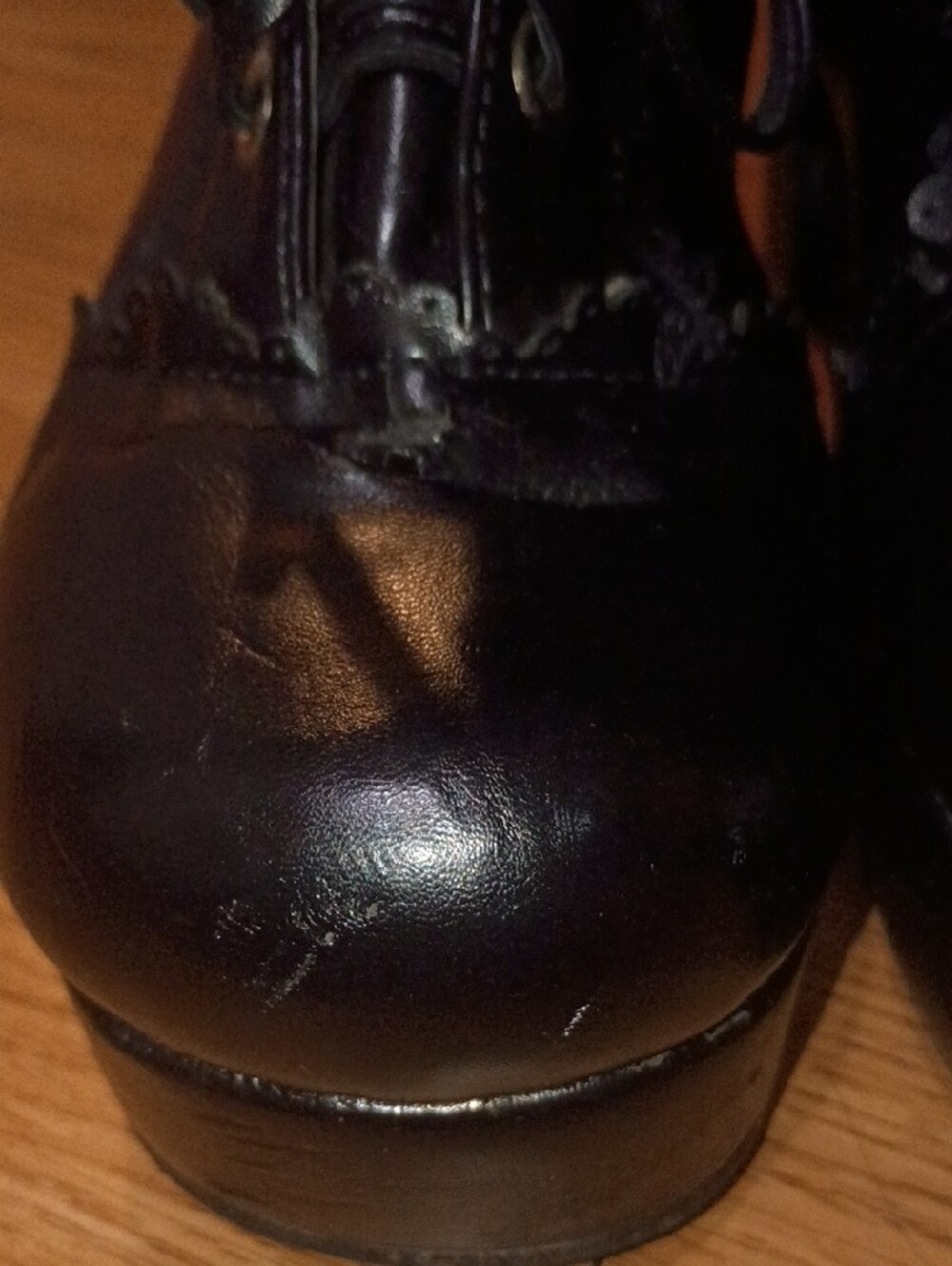 ANGELIC IMPRINT HEART CUTOUT PLATFORMS — ARCHIVE PIECE - Picture 6 of 16